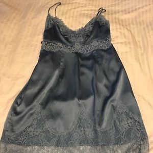 Light blue silk dress